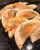 トースターで作れる！明太高菜チーズ餃子