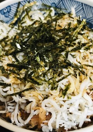 カツオ節としらすのふりかけご飯-レシピのメイン写真