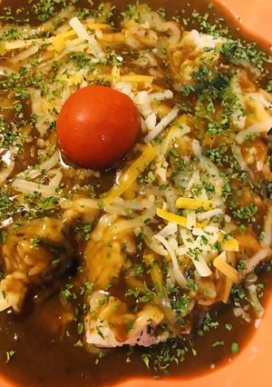 レトルトカレー●チーズ＆チーズカレー-レシピのメイン写真