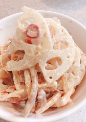 ズボラ時短のれんこんと根菜のマヨサラダ-レシピのメイン写真