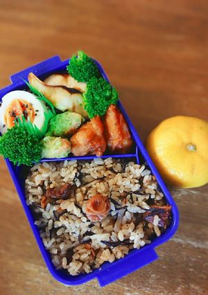 ひじきの炊き込みごはん弁当-レシピのメイン写真