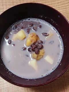 チーズ入りミルク栗ぜんざい-レシピのメイン写真