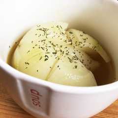 ズボラ飯！レンジで簡単！丸々玉ねぎスープ-レシピのメイン写真