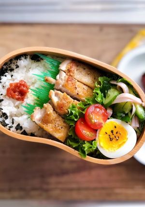 毎日お弁当♪ローズマリーチキン弁当-レシピのメイン写真