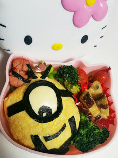 ミニオンオムライス弁当-レシピのメイン写真