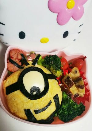 ミニオンオムライス弁当-レシピのメイン写真