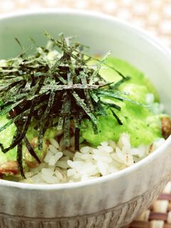 桑抹茶とろろご飯♪-レシピのメイン写真