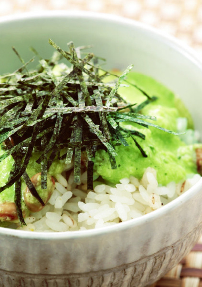 桑抹茶とろろご飯♪-レシピのメイン写真