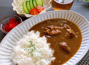 圧力鍋で時短・簡単！我が家の牛すじカレー-レシピのメイン写真