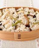 モフでモチモチ♪レンジで出来る山菜おこわ