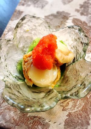 ベビーホタテの明太子のせ-レシピのメイン写真