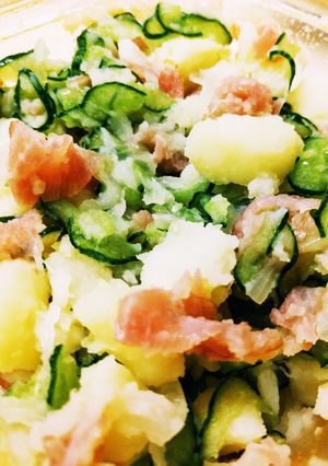 マヨ無し！ヘルシー生ハム入りポテトサラダ-レシピのメイン写真