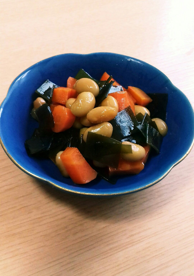 大豆と昆布の煮豆(だし昆布活用♪)-レシピのメイン写真