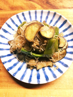 糸こんにゃくと野菜のポン酢炒め-レシピのメイン写真