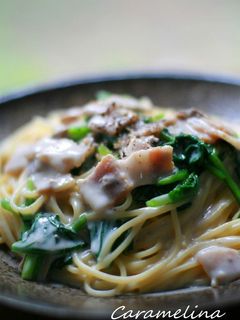 ほうれん草とベーコンのクリームパスタ-レシピのメイン写真