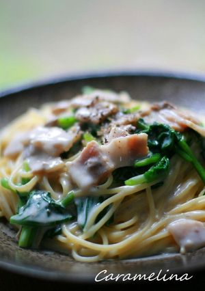 ほうれん草とベーコンのクリームパスタ-レシピのメイン写真