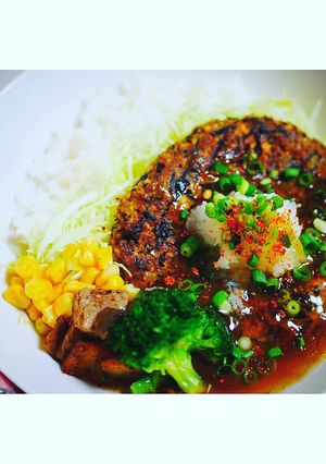 ポン酢で簡単♡ひじき豆腐のハンバーグ♡-レシピのメイン写真