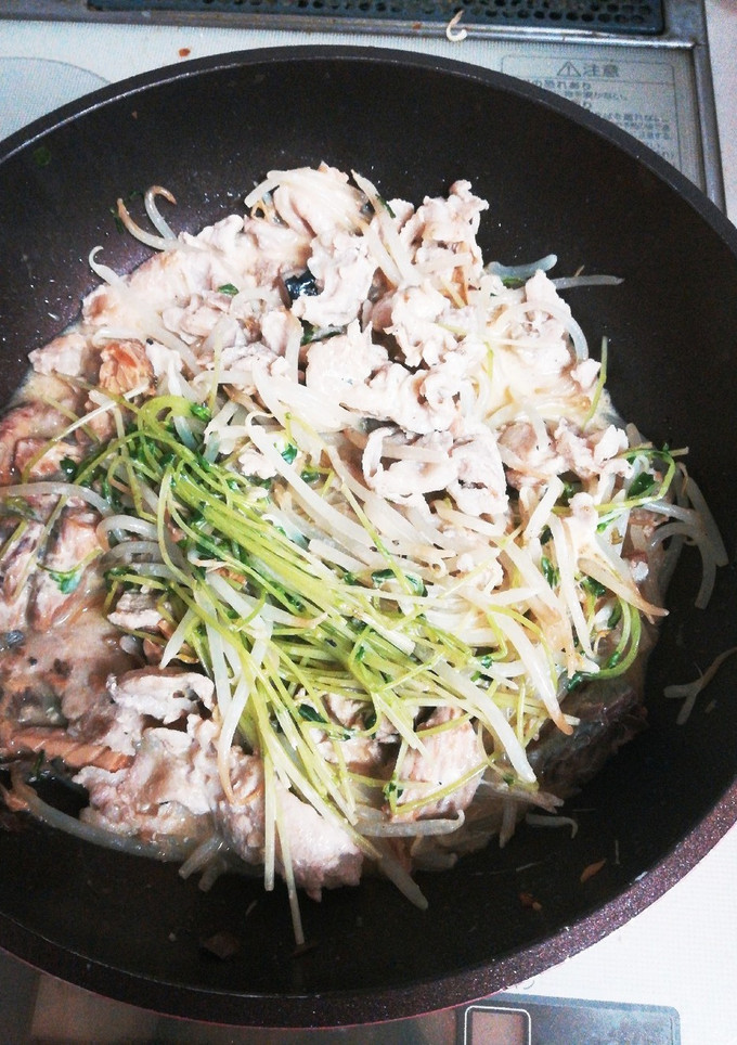 もやしと豆苗の鯖缶マヨソテー-レシピのメイン写真