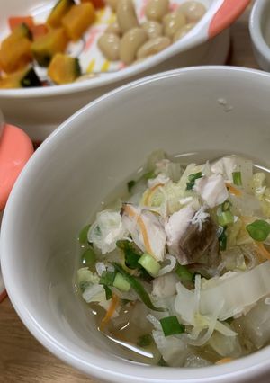 ［離乳食後期〜］はまちと白菜のだし煮-レシピのメイン写真