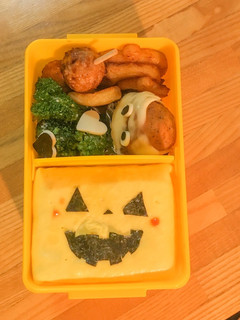 ハロウィンオムライス弁当-レシピのメイン写真