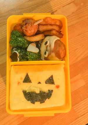 ハロウィンオムライス弁当-レシピのメイン写真