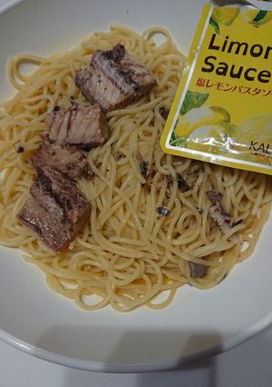 サバ缶 KALDI パスタ<備忘録>-レシピのメイン写真