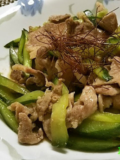 食品ロスゼロ☆キュウリと豚肉の炒め物-レシピのメイン写真