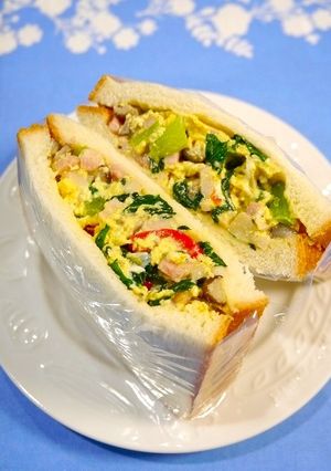 痛風対策！野菜たっぷり☆サンドイッチ-レシピのメイン写真