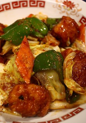 鶏回鍋肉♪市販の唐揚げで簡単ヘルシー！-レシピのメイン写真