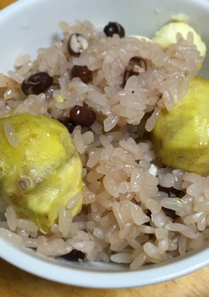 ゼロ活力なべで栗入りお赤飯-レシピのメイン写真