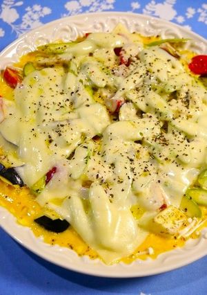 レンジで簡単！ベジタブルエッグチーズ-レシピのメイン写真
