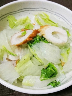 白菜とちくわのおひたし-レシピのメイン写真