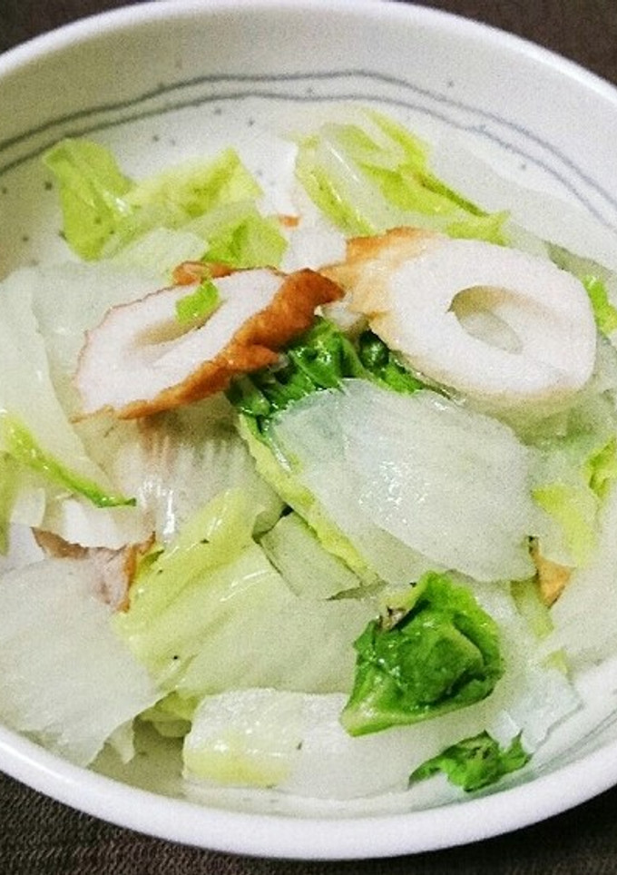 白菜とちくわのおひたし-レシピのメイン写真