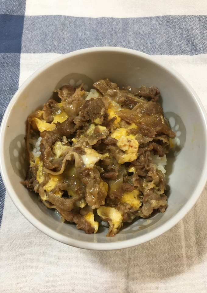 簡単☆卵とじ牛丼-レシピのメイン写真