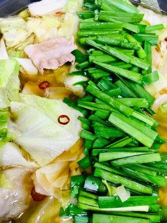 豚バラ肉でモツ鍋風-レシピのメイン写真