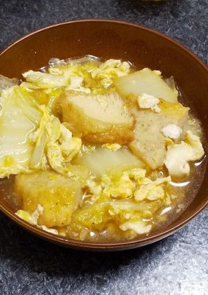 白菜とナゲットの卵とじ-レシピのメイン写真