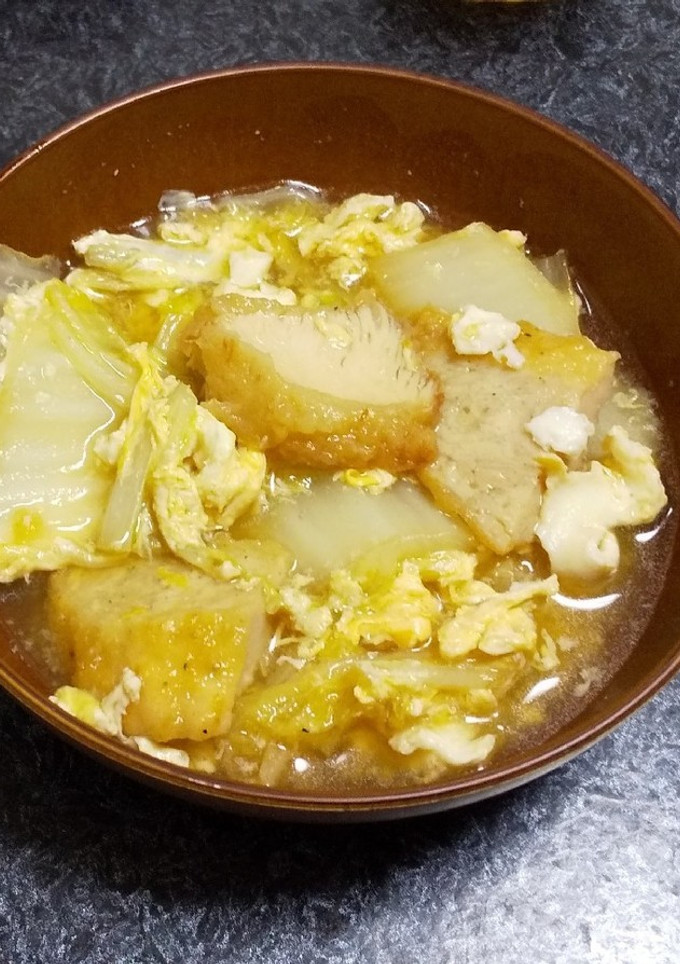 白菜とナゲットの卵とじ-レシピのメイン写真