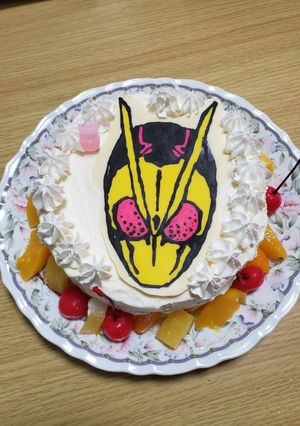 仮面ライダーゼロワン　ケーキプレート-レシピのメイン写真