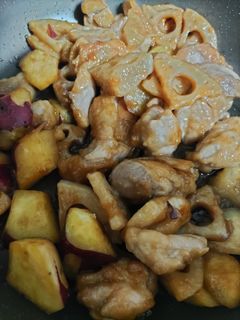 鶏もも肉れんこんさつまいも甘酢あえ-レシピのメイン写真