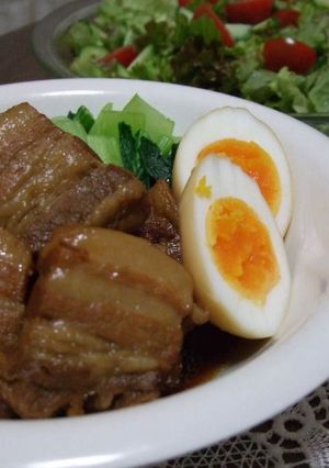 ぱんぽこ家の豚の角煮（濃いめ）-レシピのメイン写真