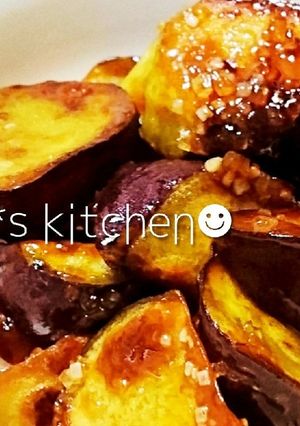 ざらめでカリッと薩摩芋の塩バターカラメル-レシピのメイン写真