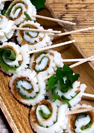 おつまみに〜竹輪の梅大葉巻き-レシピのメイン写真