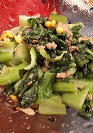 青菜のツナコーン和え-レシピのメイン写真