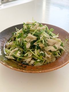 ささみと豆苗のザーサイ和えサラダ-レシピのメイン写真