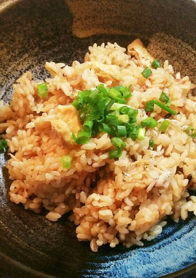 しらす 油揚げ めんつゆ 炊き込みご飯-レシピのメイン写真