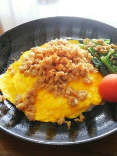 トロトロ卵☆鶏そぼろのオムライス-レシピのメイン写真