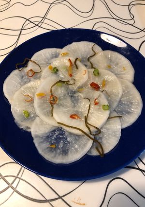 昆布茶がいい仕事♪大根千枚漬け風-レシピのメイン写真