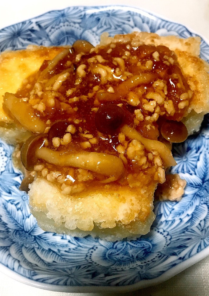 揚げ出し豆腐しょうがきのこあんかけ-レシピのメイン写真