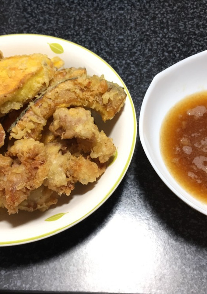 かぼちゃとさつまいもの天ぷら!(^^)!-レシピのメイン写真
