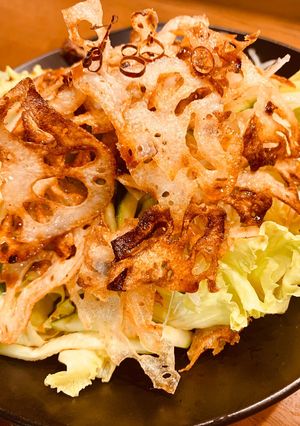 腹ペコパクパク！カリカリれんこんサラダ-レシピのメイン写真